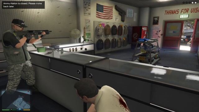 Ammu-nation Guy Will Help You Against The Cops | Grand Theft Auto V смотреть онлайн