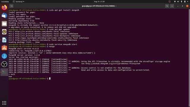 how to install mongodb in ubuntu 20.04 LTS смотреть онлайн