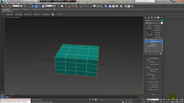 3Dmax modifiers FFD модификатор FFD Di-Box смотреть онлайн