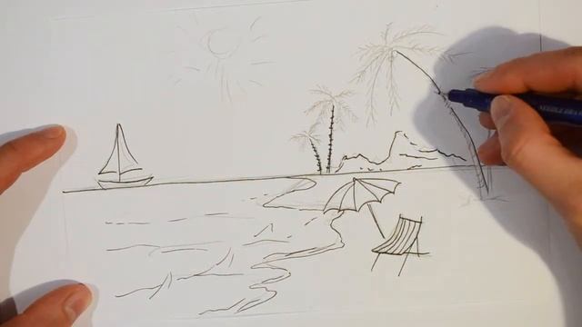 Как рисовать ЛЕТО смотреть онлайн