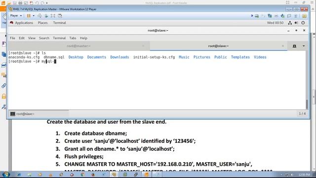MySQL Replication Master to Slave in RHEL 7 4 смотреть онлайн