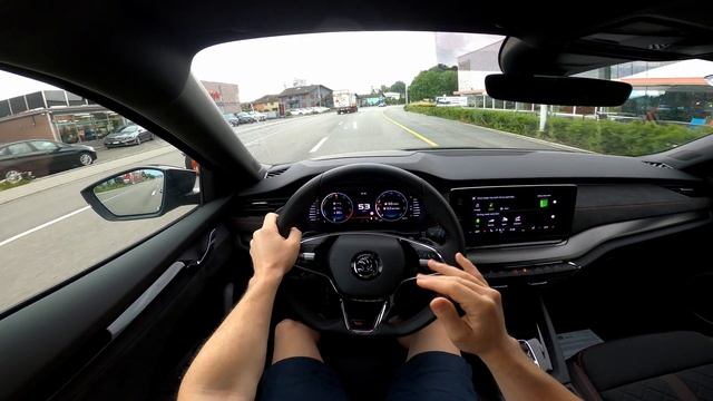 New Skoda Octavia IV Combi RS Plug-in Hybrid 2021 Test Drive Review POV