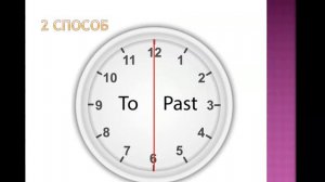 Учим время на английском языке с помощью слов PAST/TO