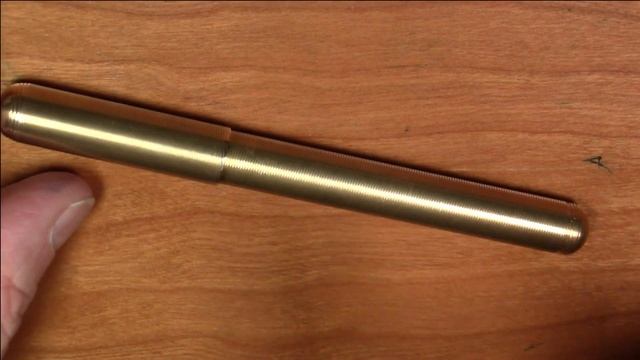 Delike Brass Pocket Pen / Noodler's Air Corps Blue Black / Fountain Pen Review смотреть онлайн