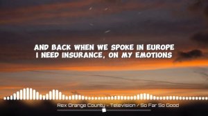 Rex Orange County - Television / So Far So Good | 8D AUDIO w/ LYRICS