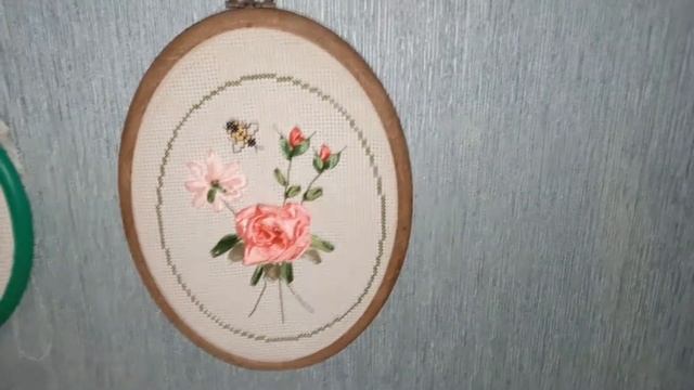 Вышитые картины в интерьере квартиры. Оформленные работы. Мои долгожители. смотреть онлайн