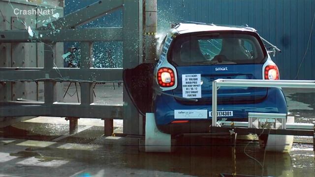 2017 Smart Fortwo Pole Crash Test смотреть онлайн