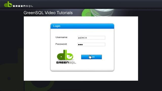 GreenSQL Activation Tutorial Video смотреть онлайн