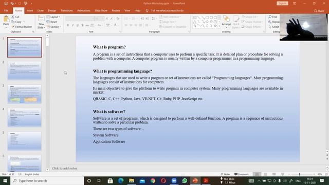 PYTHON PROG-1: Basic Introduction of Programs, By Dinesh Kumar, Date: 15-11-2021, CIMAGE College смотреть онлайн