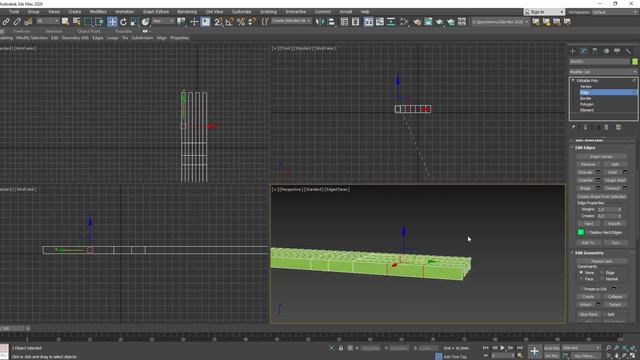 Моделирование вилки через Editable Poly в 3dsMax