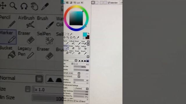 How i draw in Paint Tool Sai from Start to End).. смотреть онлайн
