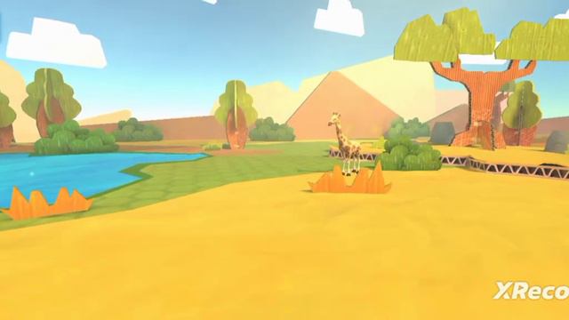 Играем игру с животными Natoons🦓 🐯Изучаем Жираф оф