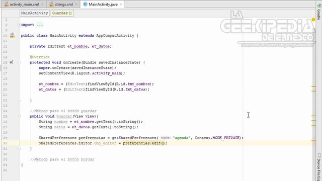 Curso Android desde cero #27 | Agenda de contactos con la clase SharedPreferences смотреть онлайн