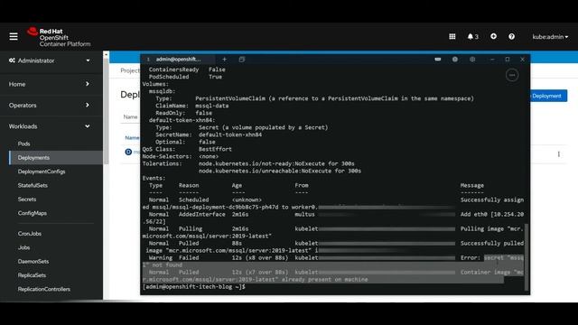 Deploy Microsoft SQLServer on Red Hat OpenShift смотреть онлайн