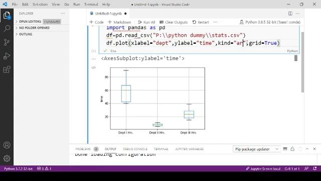 python pandas course - ploting graph смотреть онлайн