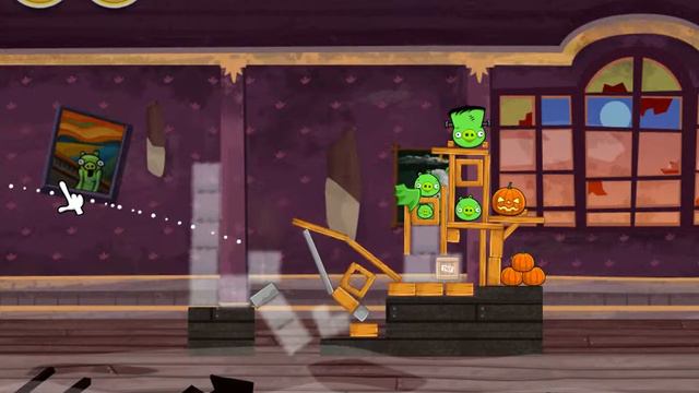 Angry Birds Seasons Halloween 2012 gameplay 4 HD смотреть онлайн