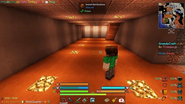 Greedy Craft П15 Дневник развития базы, все что за кадром смотреть онлайн