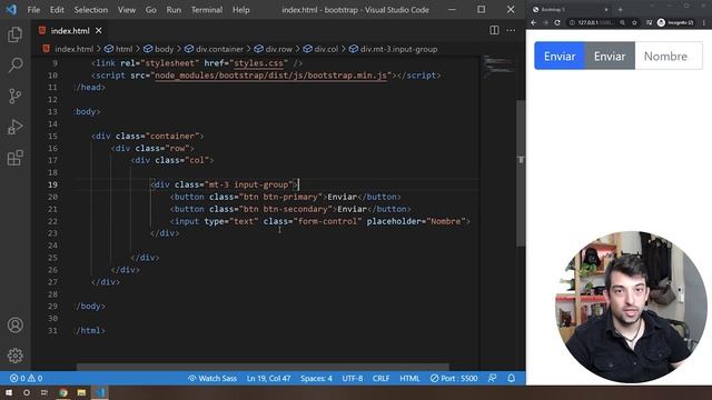 ? Cómo usar los INPUTS GROUPS en Bootstrap 5 смотреть онлайн