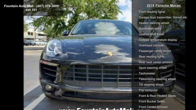 2018 Porsche Macan - Fountain Auto Mall - Orlando, FL 32... смотреть онлайн