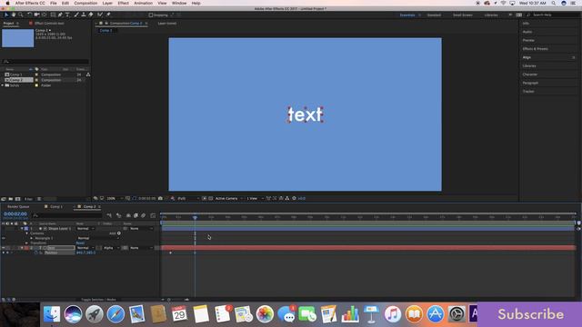 How To Make a Sliding Text Reveal | Easy After Effects Tutorial смотреть онлайн