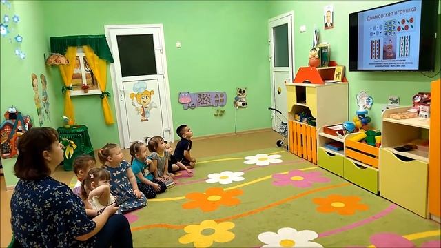 ИЗО деятельность "Дымковская лошадка". Занятие. смотреть онлайн