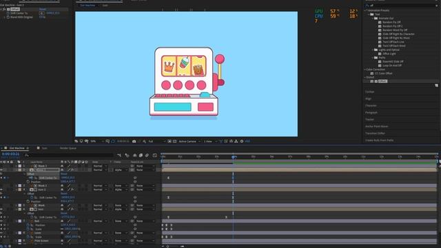 Animating a Slot Machine - After Effects Tutorial #20 смотреть онлайн