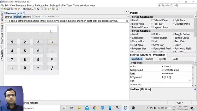 How to create a calculator in java using netbeans IDE ( Complete tutorial) смотреть онлайн