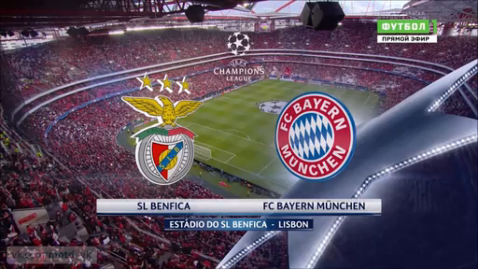Лига Чемпионов / 1/4 финала / Бенфика - Бавария [МАТЧ!тв - HD 720p]