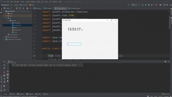 JavaFX and Scene Builder - IntelliJ: Alarm clock with Timeline