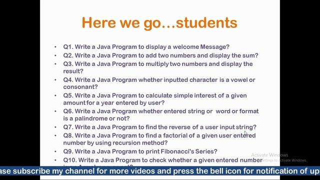 Java Important practical program questions for bsc computer science смотреть онлайн