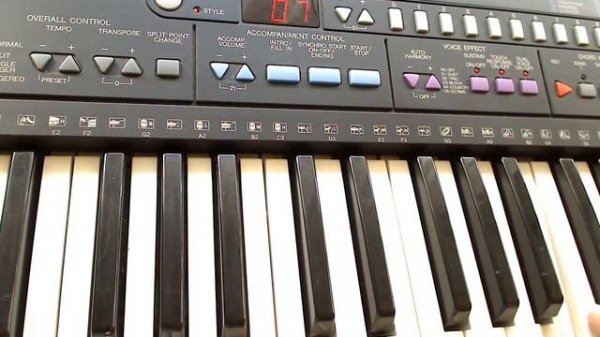 YAMAHA PSR 210 (sound and styles demonstration) HiQ sound