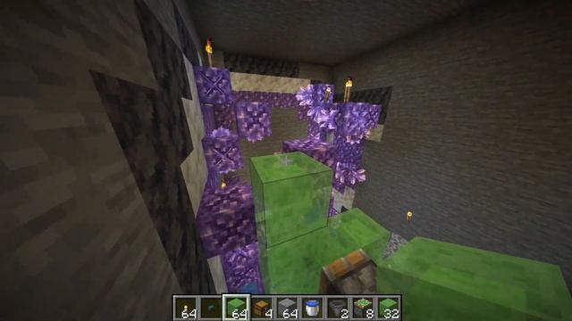 Amethyst Farm 1.17 | Minecraft Java | Easy/Simple Piston and Slime Block Amethyst Crystal Farm смотреть онлайн