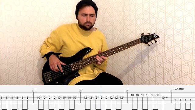 Muse - Time Is Running Out Bass Cover (Tabs) смотреть онлайн