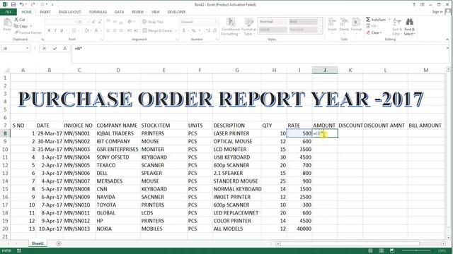 How To Make Purchase Order Sheet In Excel # 42 смотреть онлайн