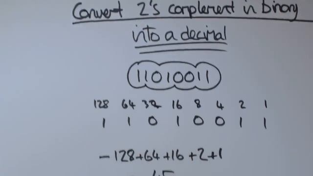 2's complement binary number in decimal example 1 смотреть онлайн