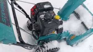 Запуск двигателя -25 снегоуборщик Steviman SX-56