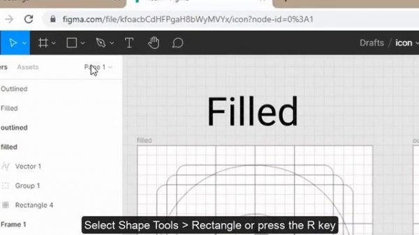 Icon Design using Grid in Figma - Figma Tutorial