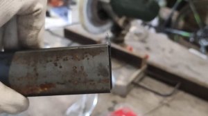 Резка профильной трубы. Под разными углами на торцовке.