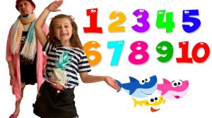 Учимся считать до 10 с Аделиной и ее папой..