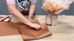 Флористика. Упаковка в корейском стиле.