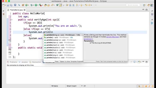 Java made Simple: If Else Statements Tutorial смотреть онлайн