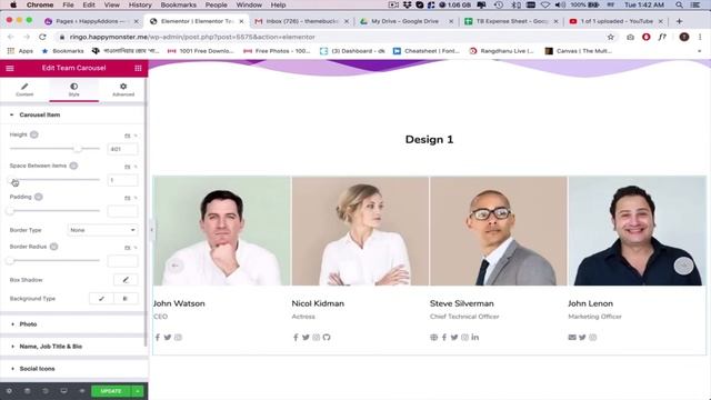How To Use Team Carousel Widget on Your Elementor Site смотреть онлайн