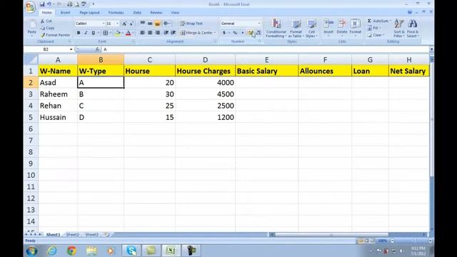 Create Salary Sheet in Ms excel 2007 in Pashto Part 26 смотреть онлайн