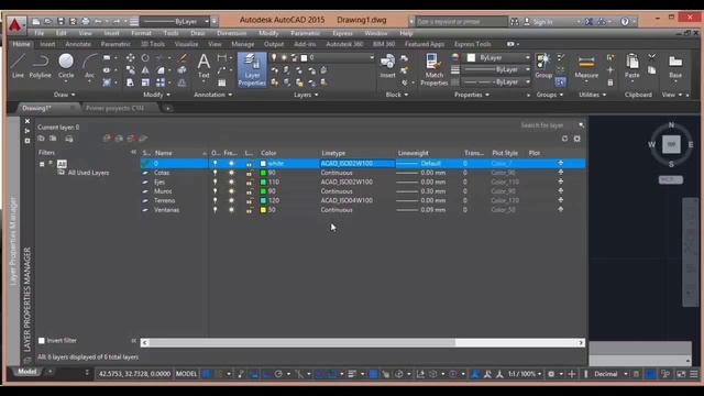 Curso Autocad 2015 - Layers y Lineas #1 смотреть онлайн