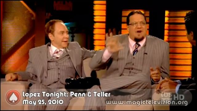 Penn & Teller on Lopez Tonight May 25, 2010 - MGTV смотреть онлайн