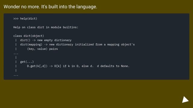 Return a default value if a dictionary key is not available смотреть онлайн