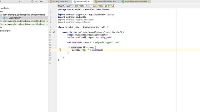 Kotlin Programming : ตอนที่ 6# (Cast and Check) смотреть онлайн