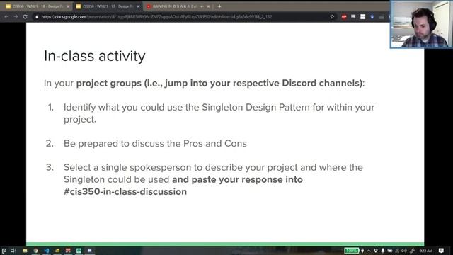 CIS350 - W2021 - More Design Patterns (Facade + Starting Observer) смотреть онлайн