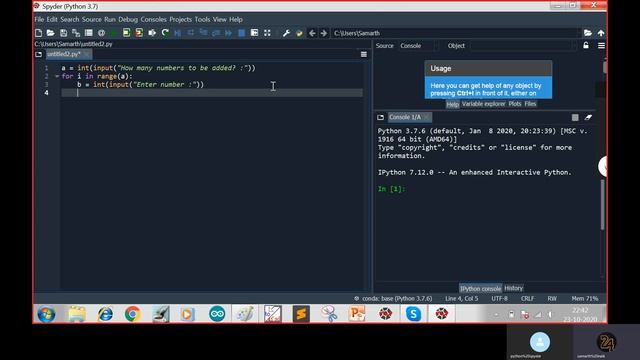 How to add as many as numbers in python. смотреть онлайн