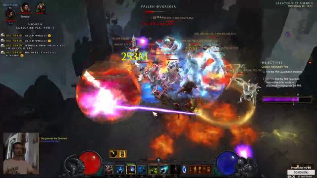 Diablo 3 PTR 2.5.0 LoN Barber Witch Doctor stream nik4kin 1080@60 смотреть онлайн